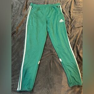 Adidas Green Track Pants for Men